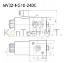 3/2-Wegeventil NG10 24V DC - inkl. Stecker