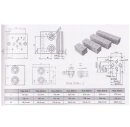 KTMT-GP1V Grundplatte fÃ¼r ein KTMT-MV43 - Aluminium
