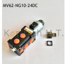 6/2-Wegeventil NG10 24V DC - mit LeckÃ¶lanschluss inkl. Stecker