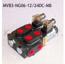 8/3-Wegeventil NG06 24V DC Monoblock - mit LeckÃ¶lanschluss inkl. Stecker