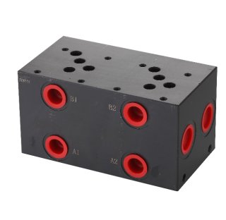 KTMT-GP2V Grundplatte fÃ¼r zwei KTMT-MV43 - Stahl (phosphatbeschichtet)