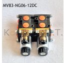 8/3-Wegeventil NG06 12V DC - mit LeckÃ¶lanschluss inkl. Stecker