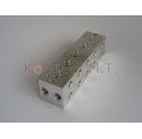 Grundplatte fÃ¼r fÃ¼nf Ventile (KTMT-GP5V) inkl. 4/3-Wegemagnetventile 12V (KTMT-MV43) - ohne DBV