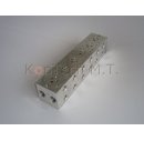Grundplatte für sechs Ventile (KTMT-GP6V) inkl. 4/3-Wegemagnetventile 12V (KTMT-MV43) - ohne DBV