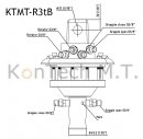 KTMT-R3tB - 3-Tonnen (3 t) Rotator - quadratische Aufhängung, Welle-Bolzen-Fixierung
