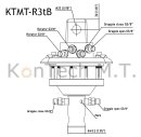 KTMT-R3tB - 3-Tonnen (3 t) Rotator - quadratische AufhÃ¤ngung, Welle-Bolzen-Fixierung