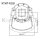 KTMT-R3tB - 3-Tonnen (3 t) Rotator - quadratische AufhÃ¤ngung, Welle-Bolzen-Fixierung