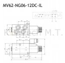 6/2-Wegeventil NG06 12V DC - interne Leckage inkl. Stecker