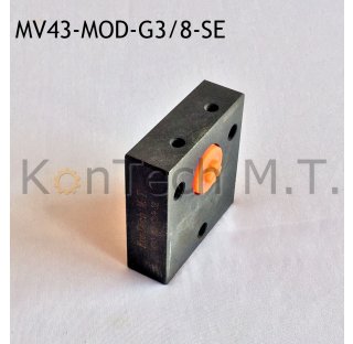 Seitenelement "Tankseite" für modulare / stapelbare 4/3-Wegeventile