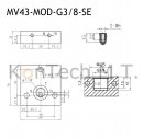 Set: Ein Modulares Magnetventil 4/3-Wege 12V DC inkl. Stecker und Druckbegrenzungsventil