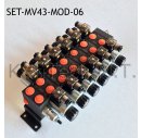 Set: Sechs Modulare Magnetventile 4/3-Wege 12V DC inkl....